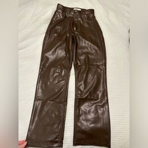 A&F leather pants